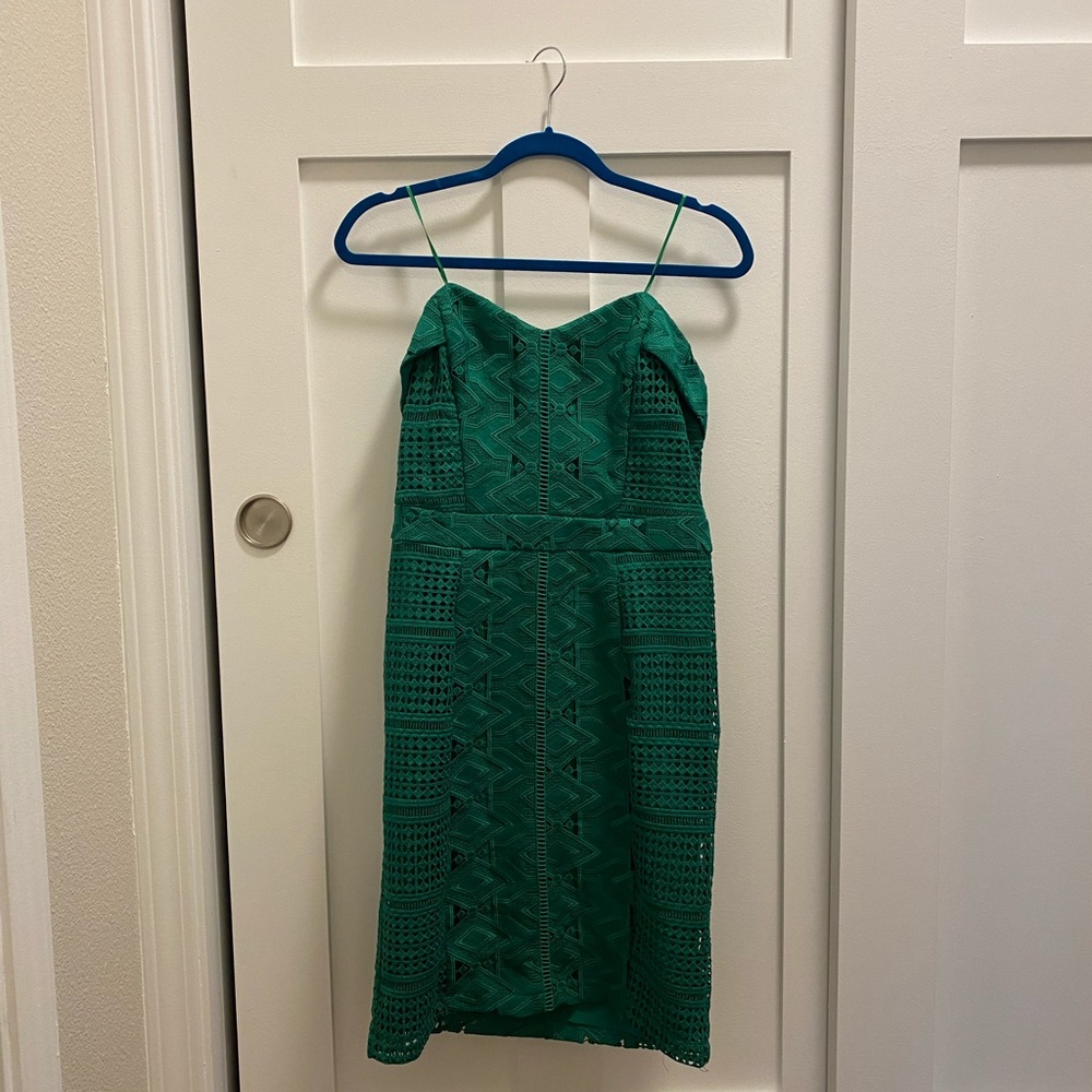 Strapless Green Dress
